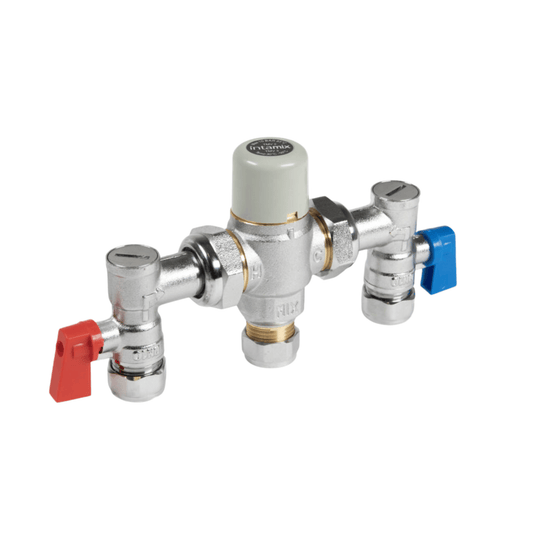 Inta Intamix Thermostatic Mixing Valve with Service Valves - 22mm - 400MX22CP