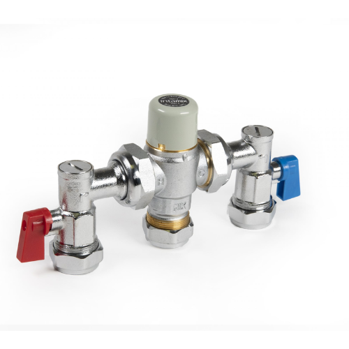 Inta Intamix Thermostatic Mixing Valve with Service Valves - 22mm - 400MX22CP