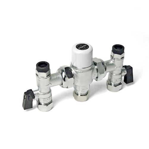Inta Intamix Thermostatic Mixing Valve with Service Valves and Test Point - 15mm - 400MZ15CP