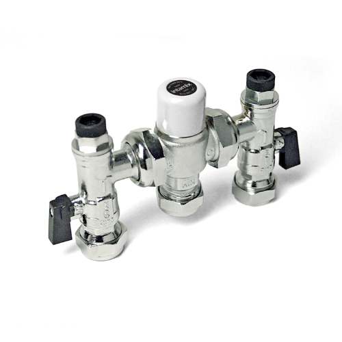 Inta Intamix Thermostatic Mixing Valve with Service Valves & Test Point - 22mm - 400MZ22CP