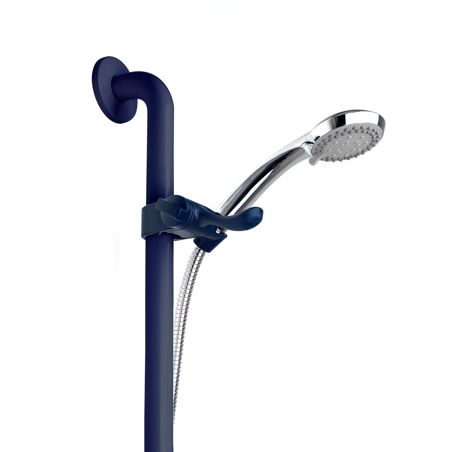 Inta Accessible Shower Kit with 900mm Grab Rail with 2m Hose & Handset - Blue - LA1003BL