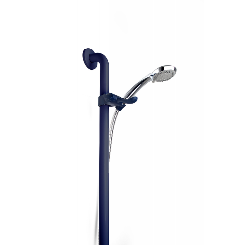 Inta Less Abled Shower Kit 900mm Grab Rail with 2m Hose and Handset - Blue - LA1003BL