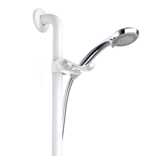 Inta Accessible Shower Kit with 900mm Grab Rail with 2m Hose & Handset - White - LA1003WH