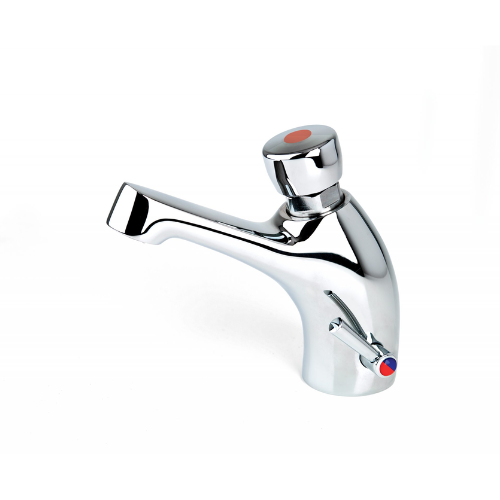 Inta Non-Concussive Basin Mounted Mixer Tap with Temperature Control - 15 Seconds - NC180CP