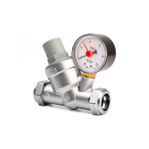Inta Pressure Reducing Valve with Gauge - 15mm - PRV22331510.1