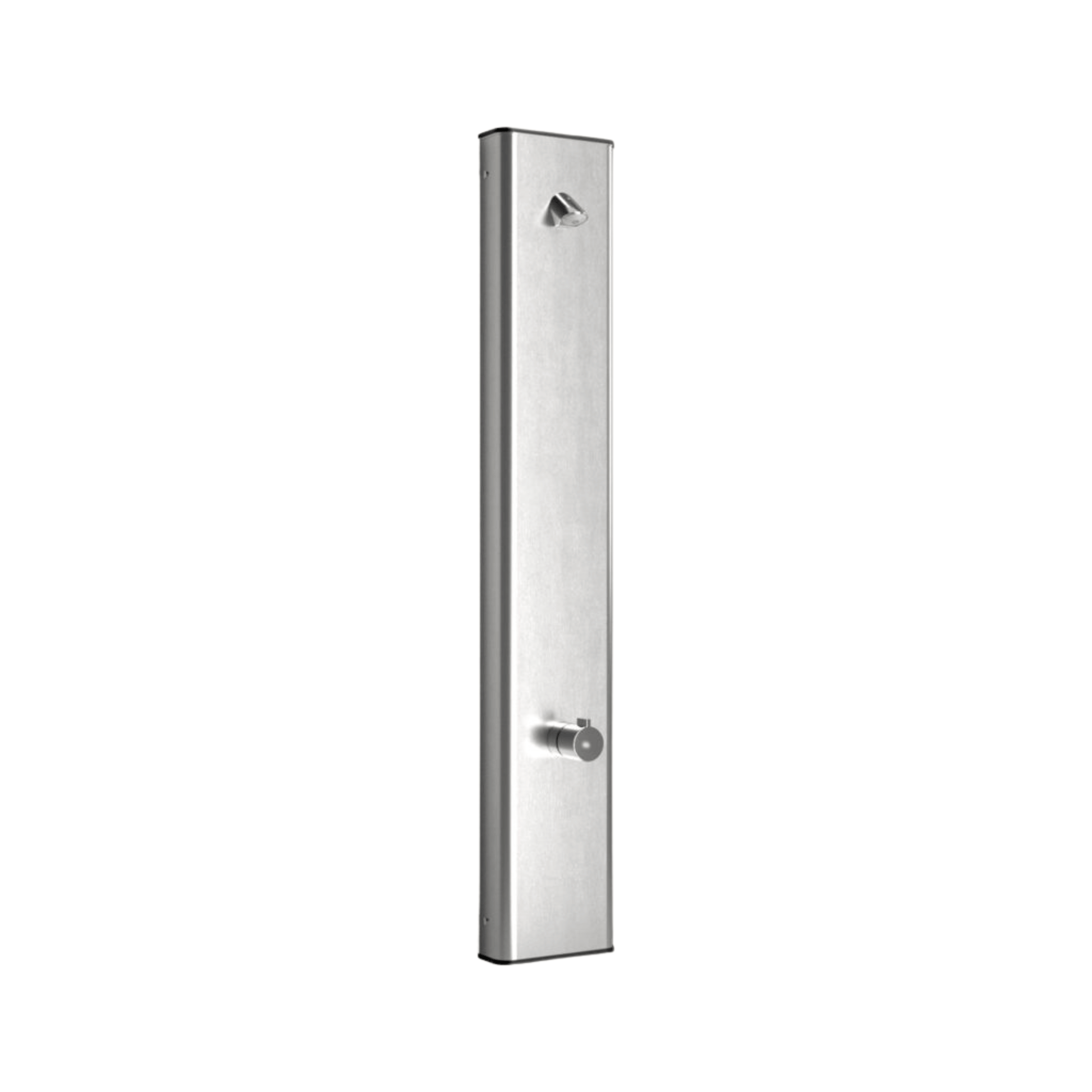 Inta Shower Panel with Thermostatic Timed Flow Control & Vandal-Resistant Head - Stainless Steel - SP9302CP