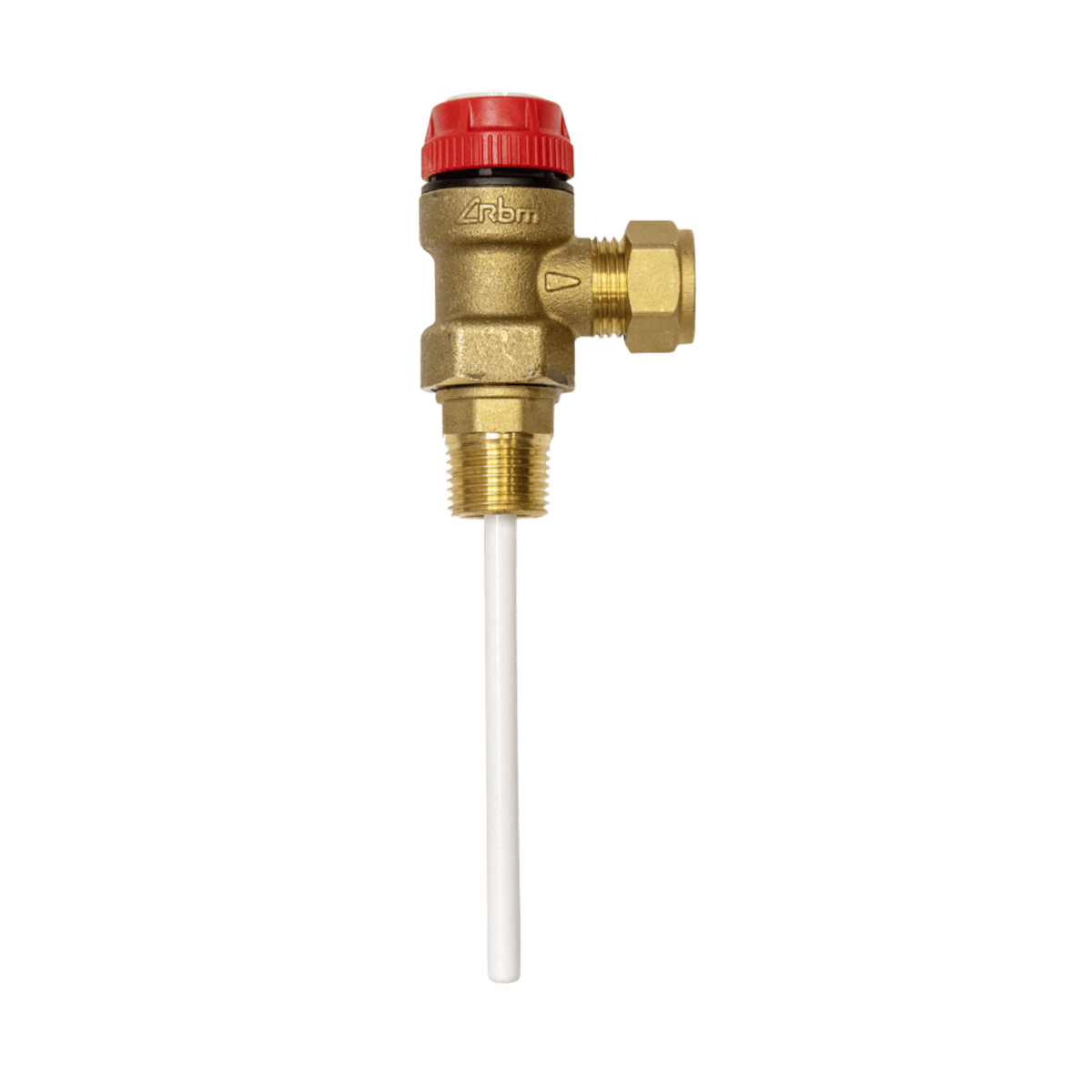 Inta Temperature & Pressure Relief Valve with Short Temperature Probe - 7 Bar - 3/4" Male x 22mm - TP3422007