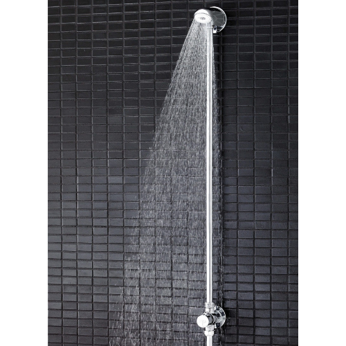 Inta Timed Flow Shower Exposed with Vandal-Resistant Shower Head and 1m Riser Pipe - VR0001CP