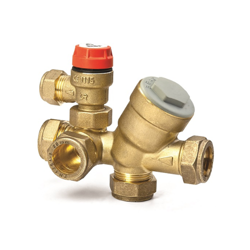 Inta Unvented Group Set - 3 Bar PRV - 6 Bar SRV - 3/4" Expansion Vessel Connection - 22mm - UVGS21822210.1