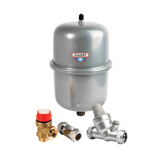 Inta Unvented Water Heater Accessory Pack - 2 Litre Potable Vessel, Single Check Valve, Pressure Reducing Valve & Swivel Safety Relief Valve - INAQ7