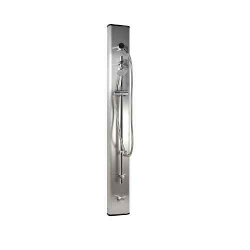 Inta Wall Mounted Thermostatic Shower Panel with Riser Rail, Handset and Hose - Stainless Steel - Chrome Finish - SP9301CP