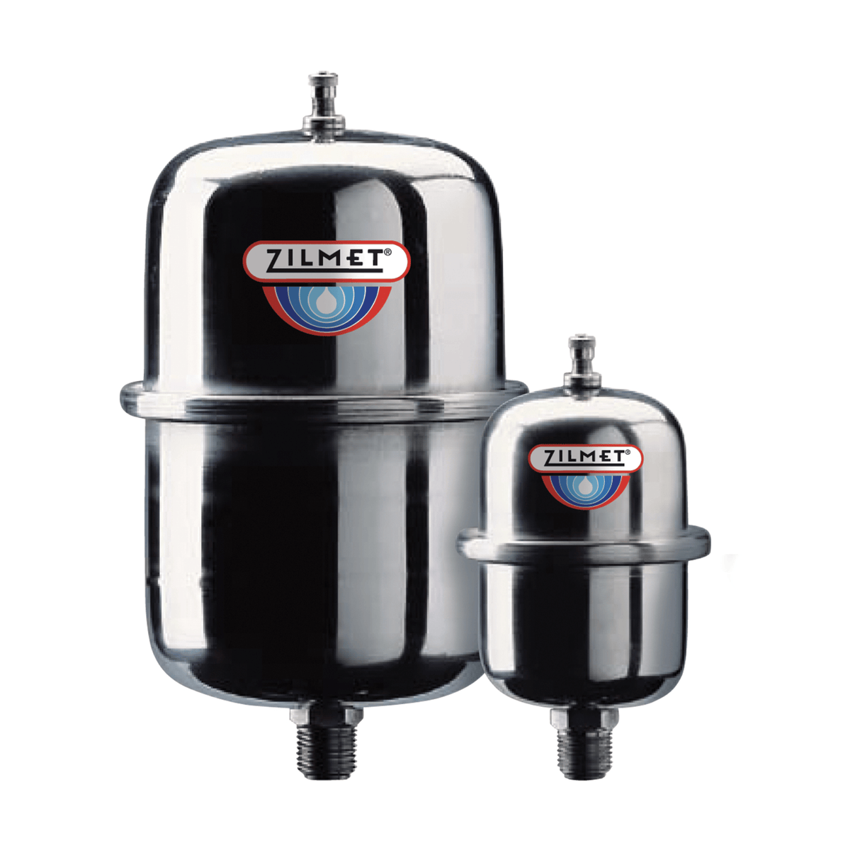 Zilmet Inox-Pro Expansion Vessel - Polished Stainless Steel - 8 Litre - 11B0000800