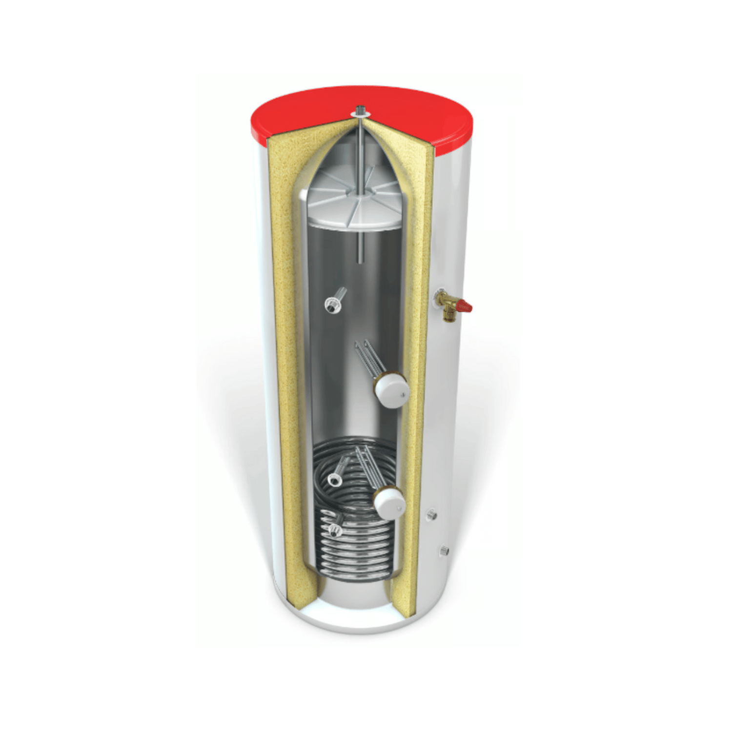 JAB DUC IE Compact Pre-Plumbed Indirect - Unvented - Hot Water Cylinder - 200 Litre