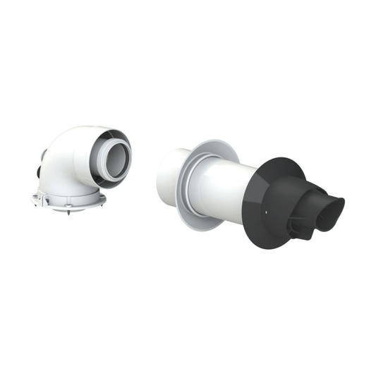Navien Horizontal Flue Terminal Kit - PPS/PVC - 60/100 - 390mm - GXXX002209