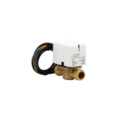 Kensa Two-port Zone Valve with Detachable Head & Pre-wired Cable - 22mm - 95-508A