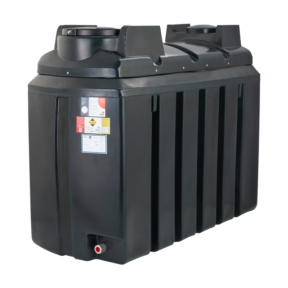 Kingspan Atlas Plastic Bunded Oil Tank - 1225 Litre - 1225BSA