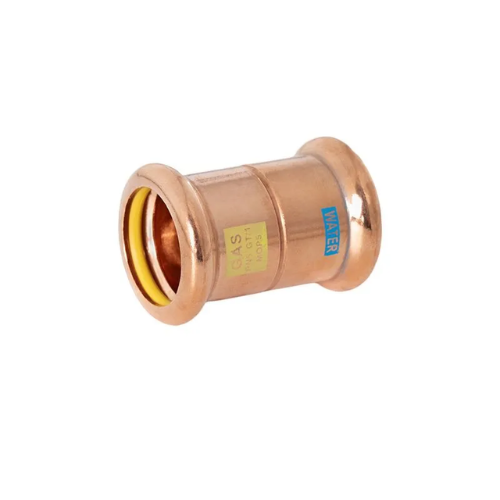 M-Press Fittings - WaterGas - M-Profile - Press Fit - Straight Coupling - 15mm