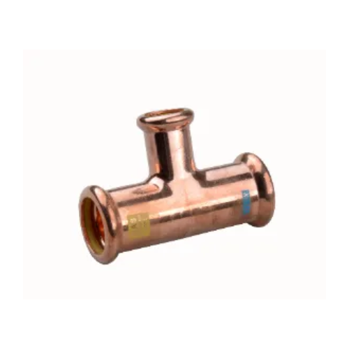 M-Press Fittings - WaterGas - M-Profile - Press Fit - Branch Reducing Tee - 54mm x 54mm x 35mm