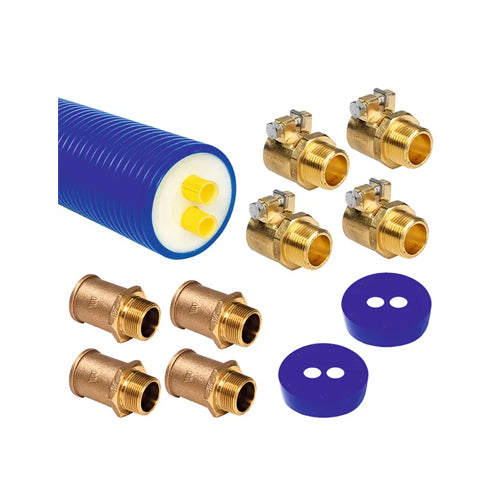 Microflex Standard Insulated Underground Pipe Pack with Accessories - 32/2.9mm - 20m - MD12532CPACK20