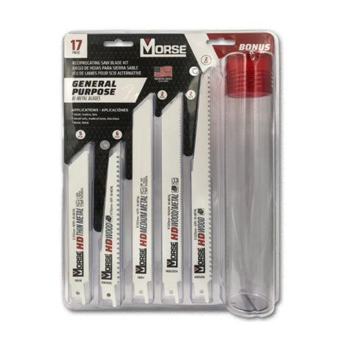 Morse Recip Blade Set - 17 Piece - RBKITGP01