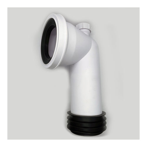 FlushDaddy Bent Pan Connector - with 32mm Waste Adaptor