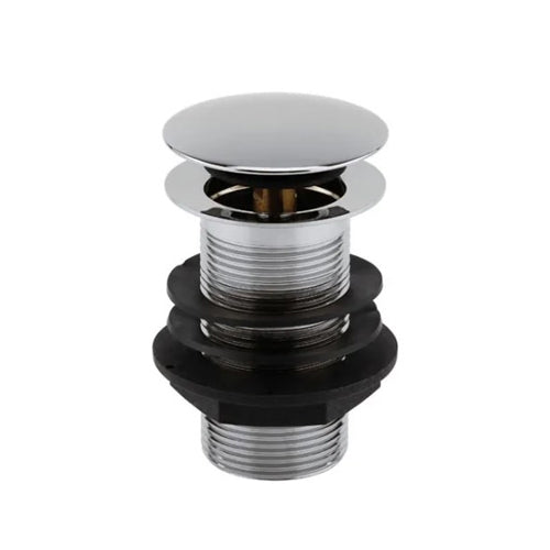 Vitow Basin Push Down Waste Short Flange - 1 1/4" - Chrome