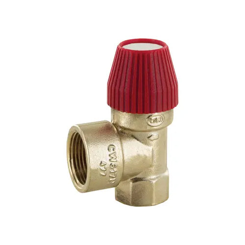 Officine Rigamonti 0477 Series Heating Pressure Relief Valve - 3 Bar - 3/4" x 1" FBSP - 0477.232