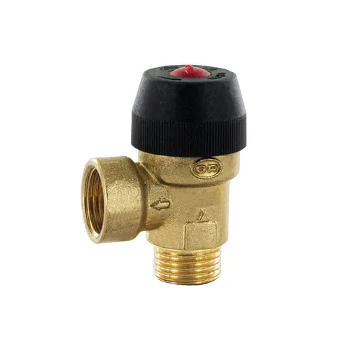 Officine Rigamonti 0485 Series Light Model Pressure Relief Valve - 7 Bar - 3/4" MBSP x 3/4" FBSP - 0485.270