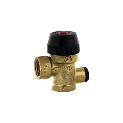 Officine Rigamonti 0488 Series Light Model Pressure Relief Valve Complete with Gauge Port - 3 Bar - 1/2" FBSP - 0488.130
