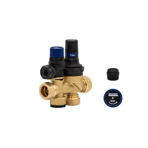 OSO Multibloc Inlet Control Valve - 3/6 Bar - 22mm - 355030