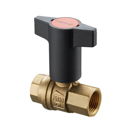 Oventrop Optiball DZR Brass Ball Valve with Extended Plastic Handle - DN50 - 1079116