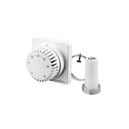 Oventrop Uni FH Thermostatic Radiator Valve Head with Remote Sensor 2m - White - 1012295