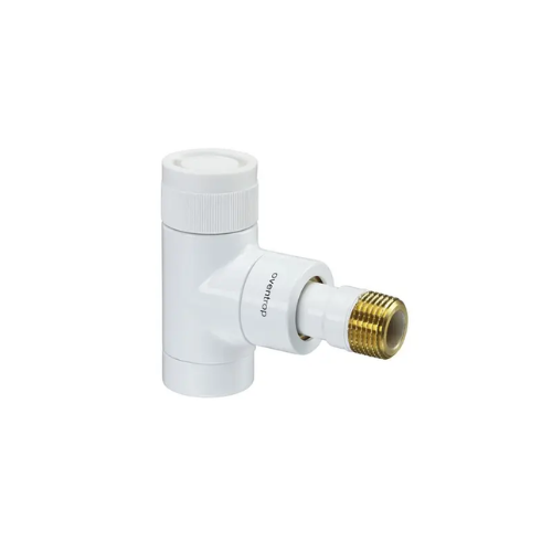 Oventrop Angle Pattern Series E Thermostatic Radiator Valve - White - DN15 - 1163062