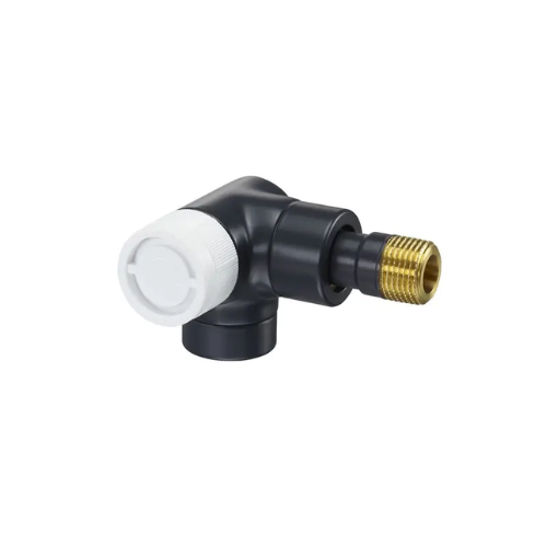Oventrop Double Angle Pattern Left Series E Thermostatic Radiator Valve - Anthracite - DN15 - 1163432
