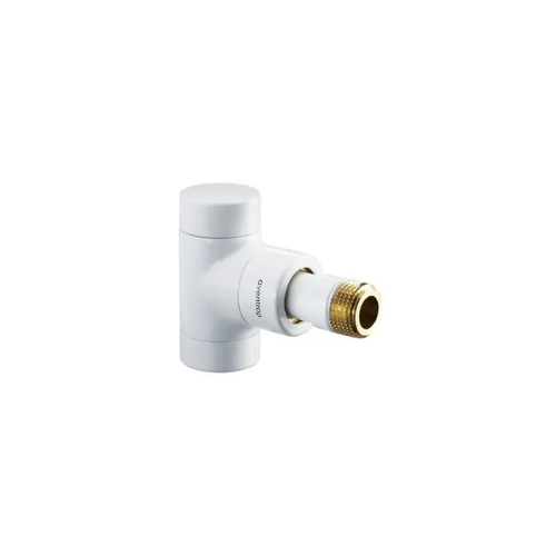 Oventrop Angle Pattern Combi E Thermostatic Radiator Valve - Powder Coated White - DN15 - 1166062