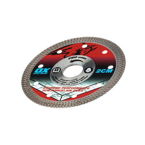 OX Pro 2CM Porcelain Cutting Blade - 115/22.23mm - 2CM-115/22