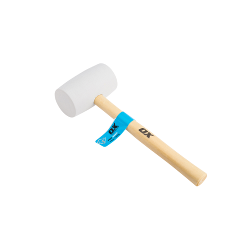 OX Pro White Rubber Mallet - 24oz / 680g - OX-P081824