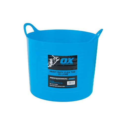 OX Pro Heavy Duty Flexi Tub - 20L / 4.5 Gallons - OX-P110620