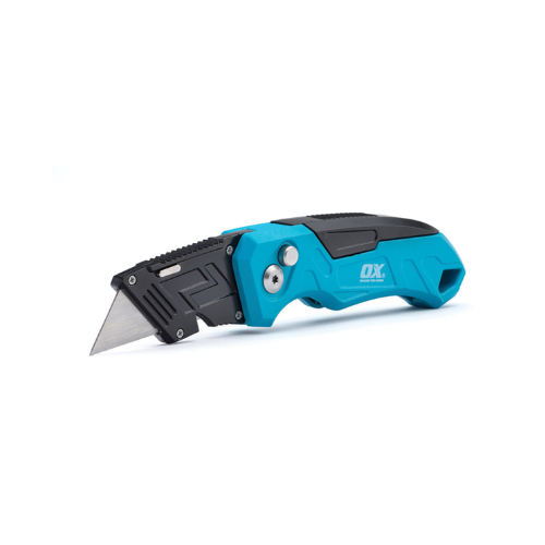 OX Pro Heavy-Duty Fixed Blade Folding Knife - Includes 3 Blades - OX-P224301