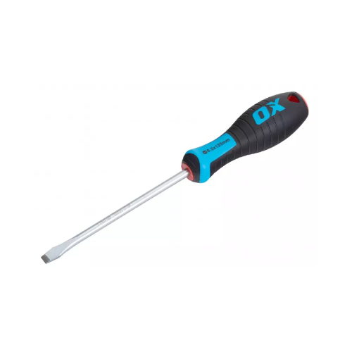 OX Pro Slotted Flared Screwdriver - 125 x 6.5mm - OX-P362212