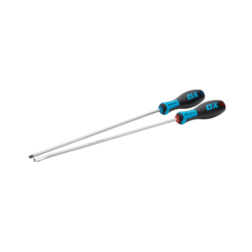 OX Pro 2 Piece Long Screwdriver Set - 300mm Length - OX-P363302
