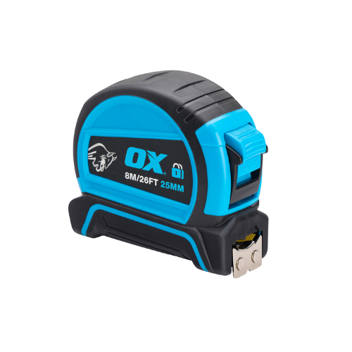 OX Pro Dual Auto Lock Tape Measure - 8m / 26ft - OX-P505208