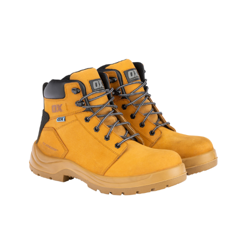 OX Attitude Honey Nubuck Leather Safety Boots - Size 7 - OX-S487906