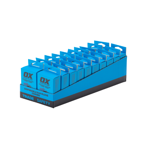 OX Disposable Ear Plugs – Corded – Box of 5 Pairs - OX-S489105