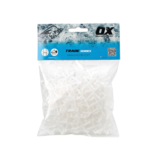 OX Trade Cross Shaped Tile Spacers (250 pcs) - 2mm - OX-T160902