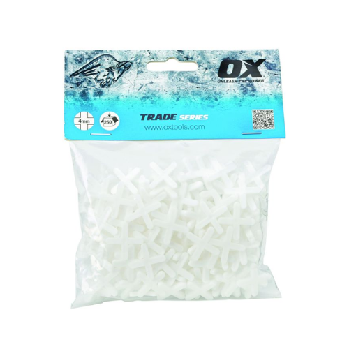 OX Trade Cross Shaped Tile Spacers (250 pcs) - 4mm - OX-T160904