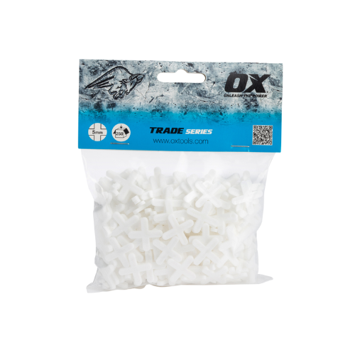 OX Trade Cross Shaped Tile Spacers (250 pcs) - 5mm - OX-T160905