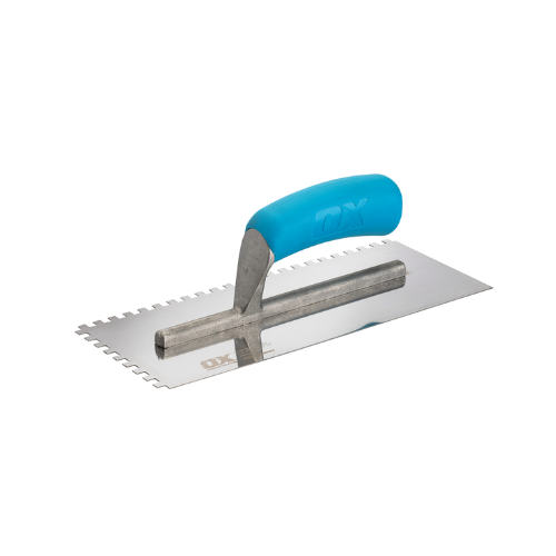 OX Trade Notched Stainless Steel Trowel - 6mm - OX-T535706