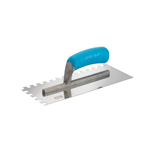 OX Trade Notched Stainless Steel Trowel - 10mm - OX-T535710