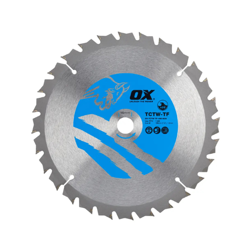 OX Wood Cutting Thin Kerf Circular Saw Blade 190/16mm, 28 Teeth ATB - OX-TCTW-TF-1901628